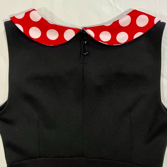 New Hot Topic Minnie Mouse Dress Womens Small Disney Gloves Halloween Costume - Picture 6 of 7